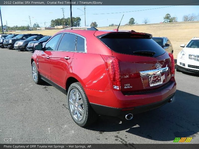 Crystal Red Tintcoat / Titanium/Ebony 2012 Cadillac SRX Premium