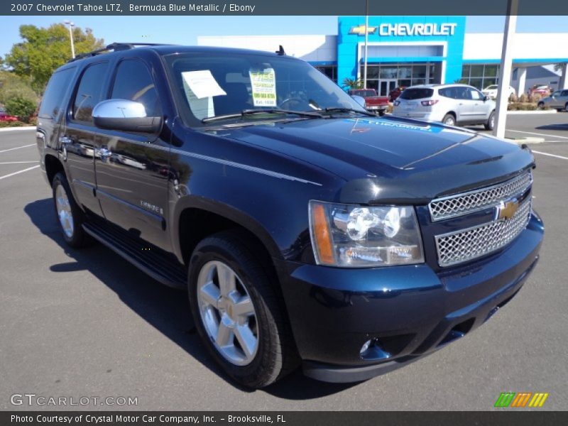 Bermuda Blue Metallic / Ebony 2007 Chevrolet Tahoe LTZ