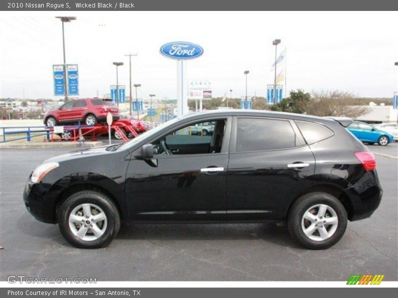 Wicked Black / Black 2010 Nissan Rogue S