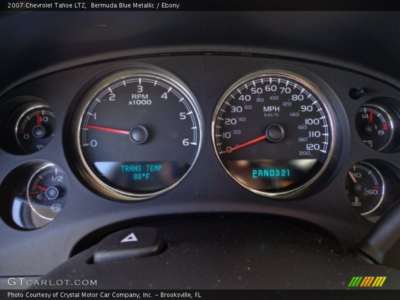Bermuda Blue Metallic / Ebony 2007 Chevrolet Tahoe LTZ