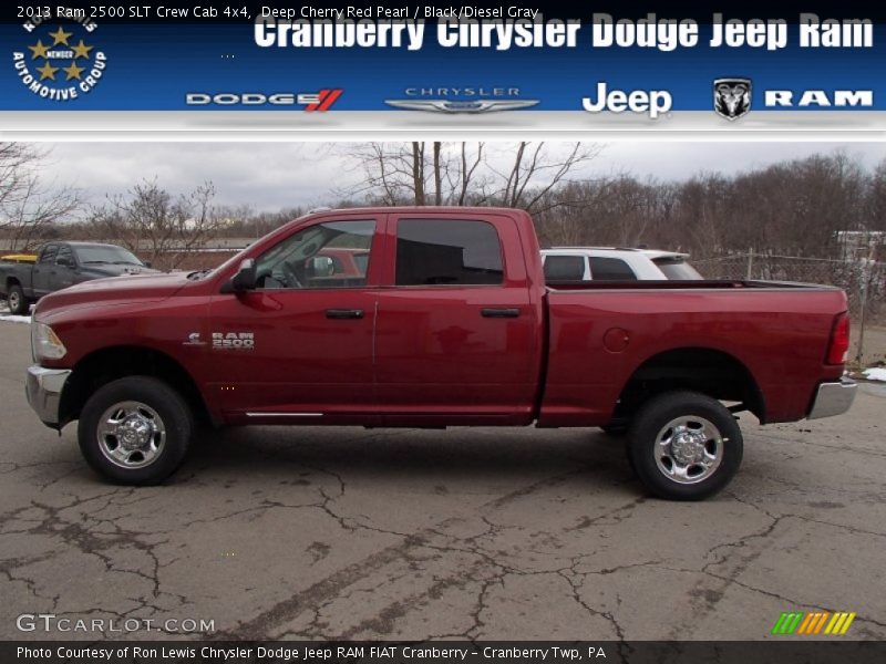 Deep Cherry Red Pearl / Black/Diesel Gray 2013 Ram 2500 SLT Crew Cab 4x4