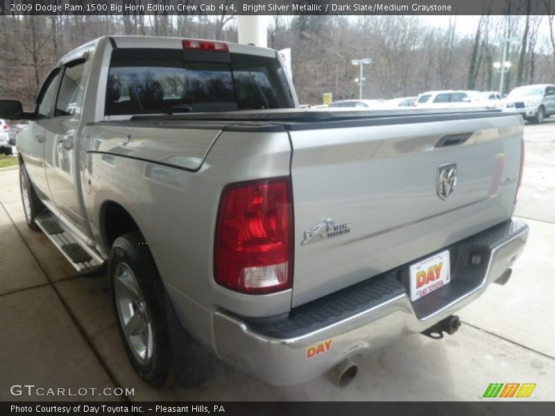 Bright Silver Metallic / Dark Slate/Medium Graystone 2009 Dodge Ram 1500 Big Horn Edition Crew Cab 4x4