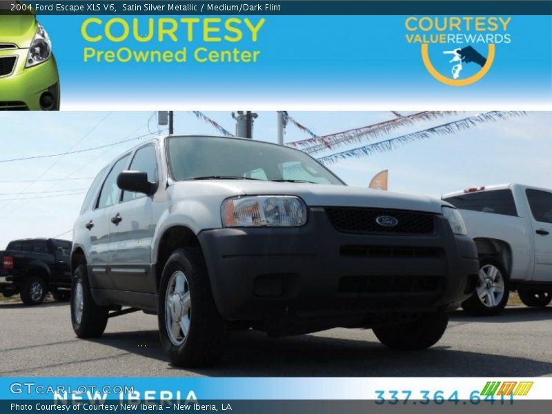 Satin Silver Metallic / Medium/Dark Flint 2004 Ford Escape XLS V6