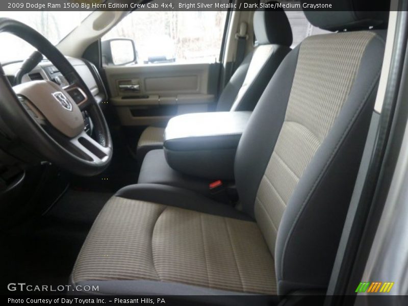 Bright Silver Metallic / Dark Slate/Medium Graystone 2009 Dodge Ram 1500 Big Horn Edition Crew Cab 4x4