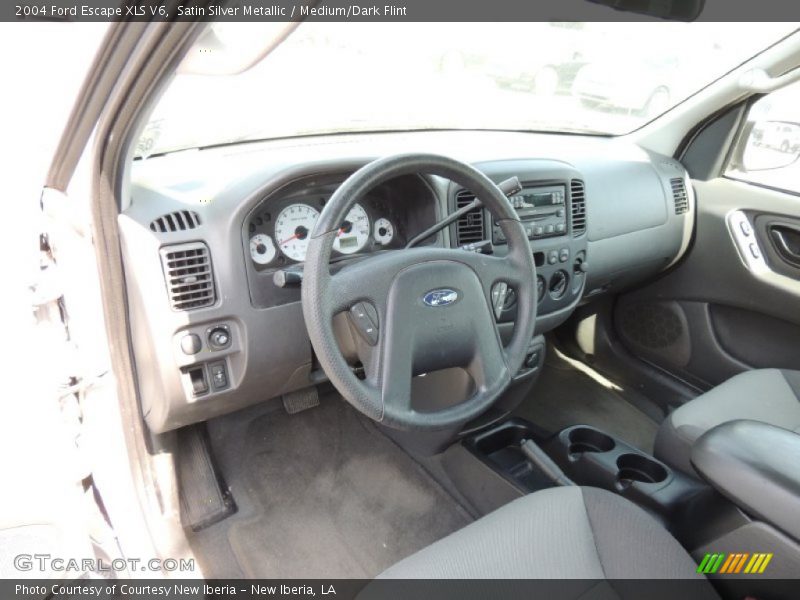 Satin Silver Metallic / Medium/Dark Flint 2004 Ford Escape XLS V6