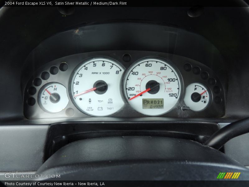 Satin Silver Metallic / Medium/Dark Flint 2004 Ford Escape XLS V6