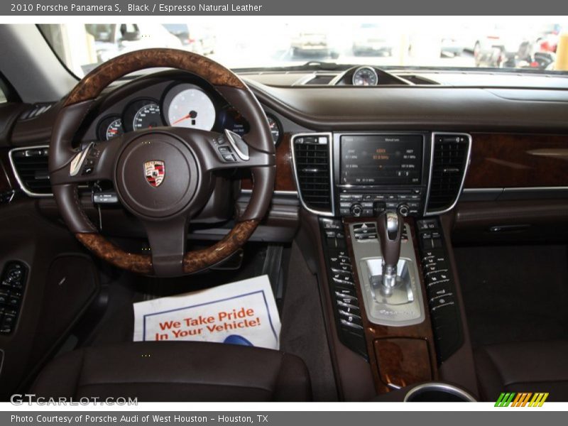 Black / Espresso Natural Leather 2010 Porsche Panamera S