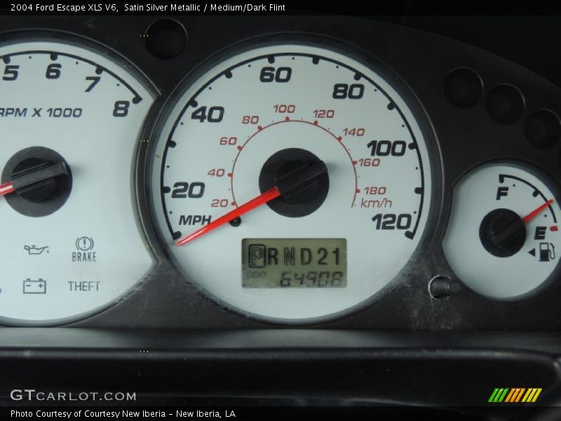 Satin Silver Metallic / Medium/Dark Flint 2004 Ford Escape XLS V6