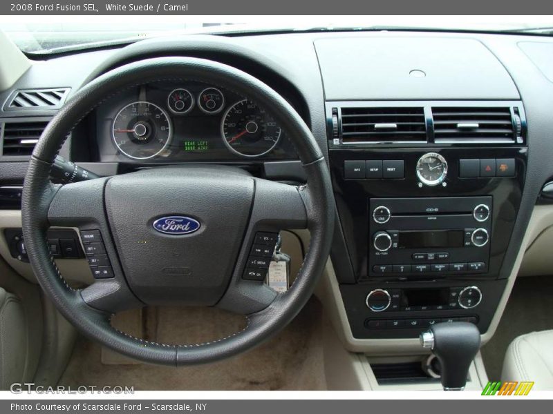 White Suede / Camel 2008 Ford Fusion SEL