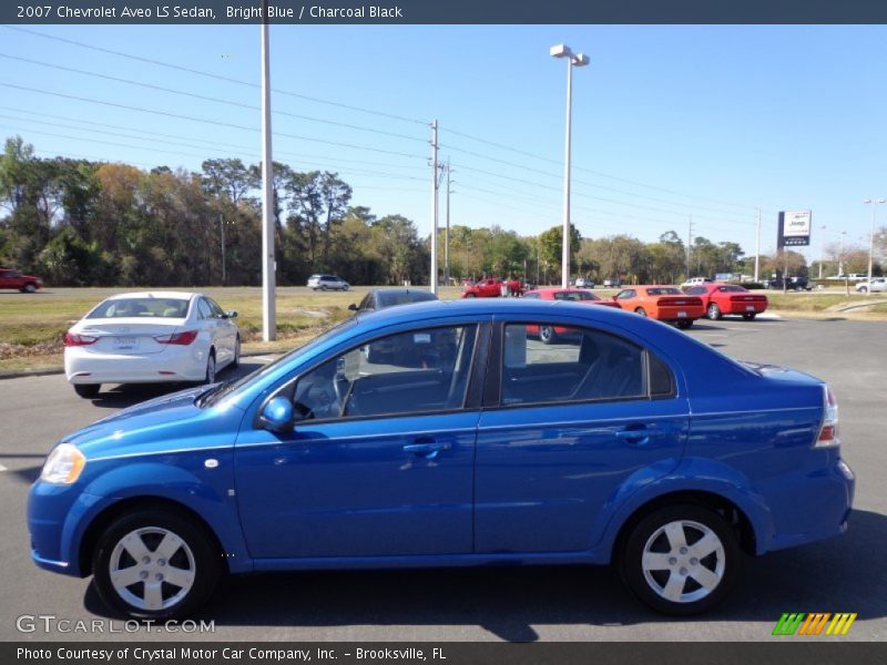 Bright Blue / Charcoal Black 2007 Chevrolet Aveo LS Sedan