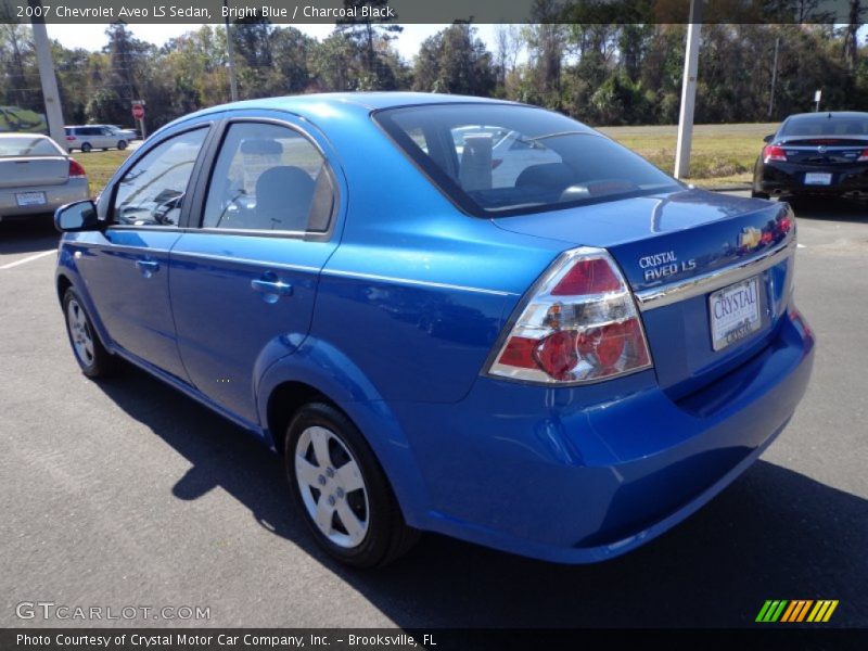 Bright Blue / Charcoal Black 2007 Chevrolet Aveo LS Sedan