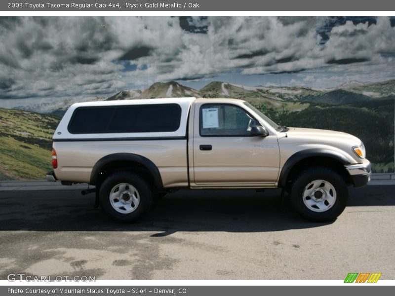 Mystic Gold Metallic / Oak 2003 Toyota Tacoma Regular Cab 4x4