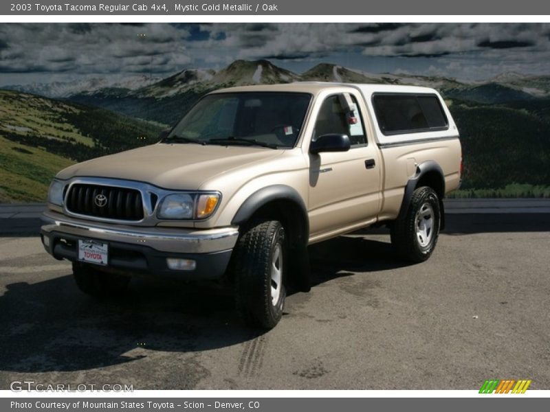 Mystic Gold Metallic / Oak 2003 Toyota Tacoma Regular Cab 4x4