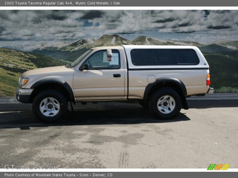 Mystic Gold Metallic / Oak 2003 Toyota Tacoma Regular Cab 4x4