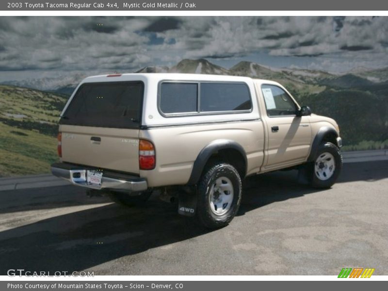 Mystic Gold Metallic / Oak 2003 Toyota Tacoma Regular Cab 4x4
