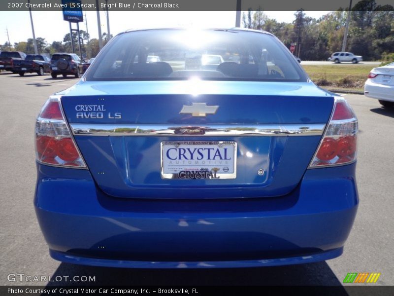 Bright Blue / Charcoal Black 2007 Chevrolet Aveo LS Sedan