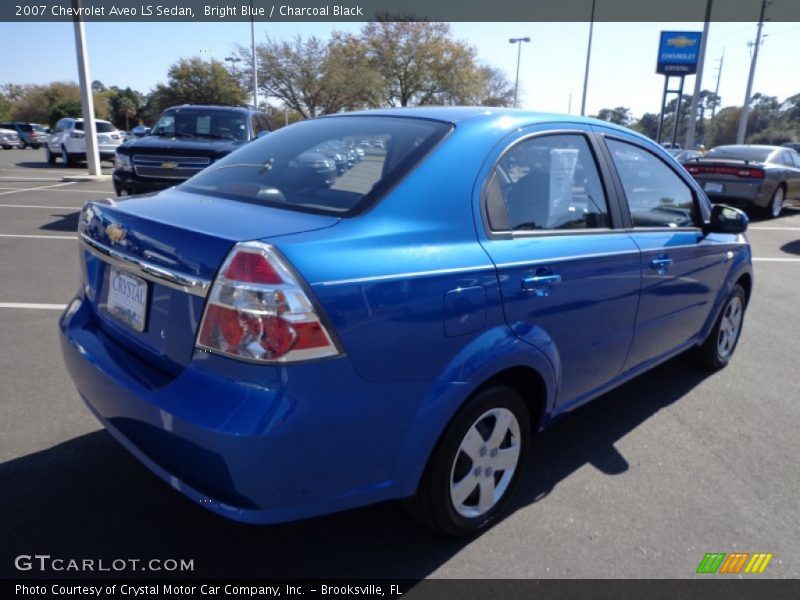 Bright Blue / Charcoal Black 2007 Chevrolet Aveo LS Sedan