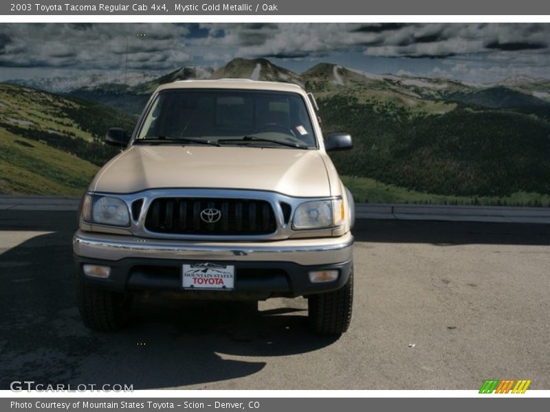 Mystic Gold Metallic / Oak 2003 Toyota Tacoma Regular Cab 4x4