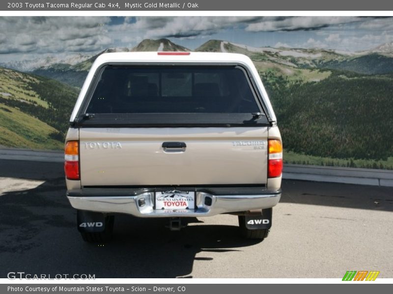 Mystic Gold Metallic / Oak 2003 Toyota Tacoma Regular Cab 4x4