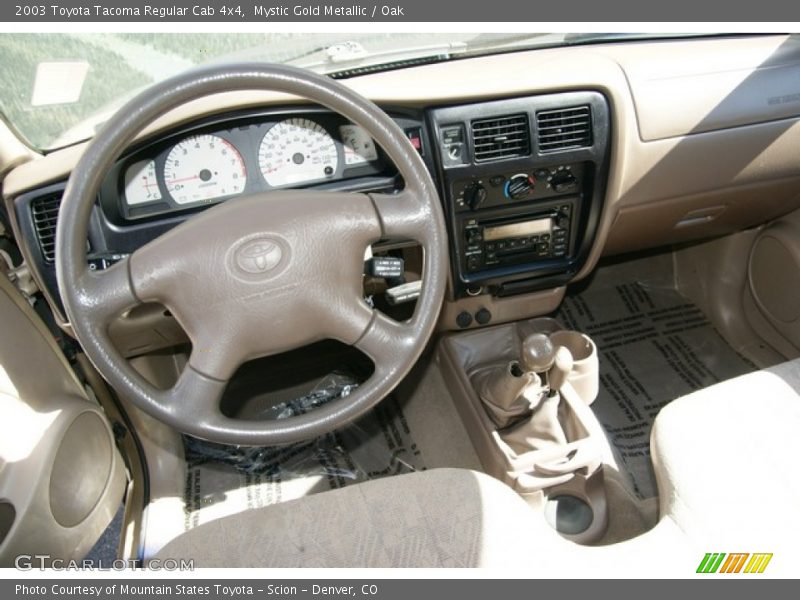 Mystic Gold Metallic / Oak 2003 Toyota Tacoma Regular Cab 4x4