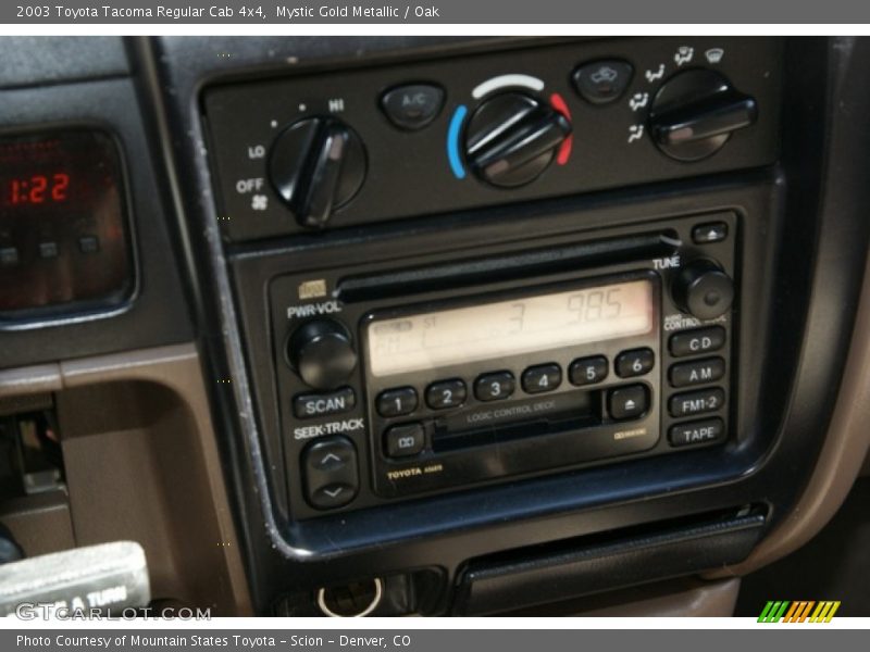 Mystic Gold Metallic / Oak 2003 Toyota Tacoma Regular Cab 4x4