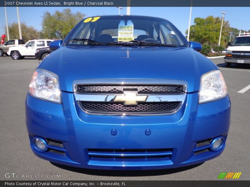 Bright Blue / Charcoal Black 2007 Chevrolet Aveo LS Sedan