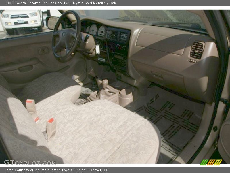 Mystic Gold Metallic / Oak 2003 Toyota Tacoma Regular Cab 4x4