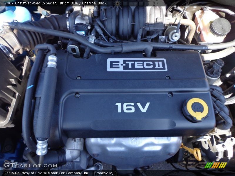 Bright Blue / Charcoal Black 2007 Chevrolet Aveo LS Sedan