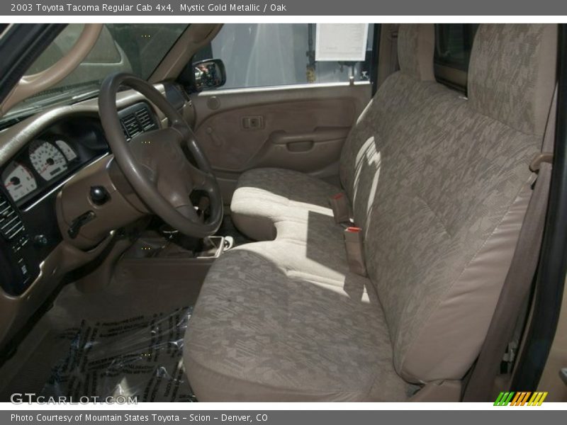 Mystic Gold Metallic / Oak 2003 Toyota Tacoma Regular Cab 4x4
