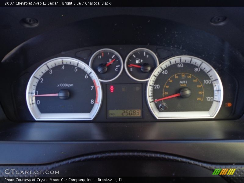 Bright Blue / Charcoal Black 2007 Chevrolet Aveo LS Sedan