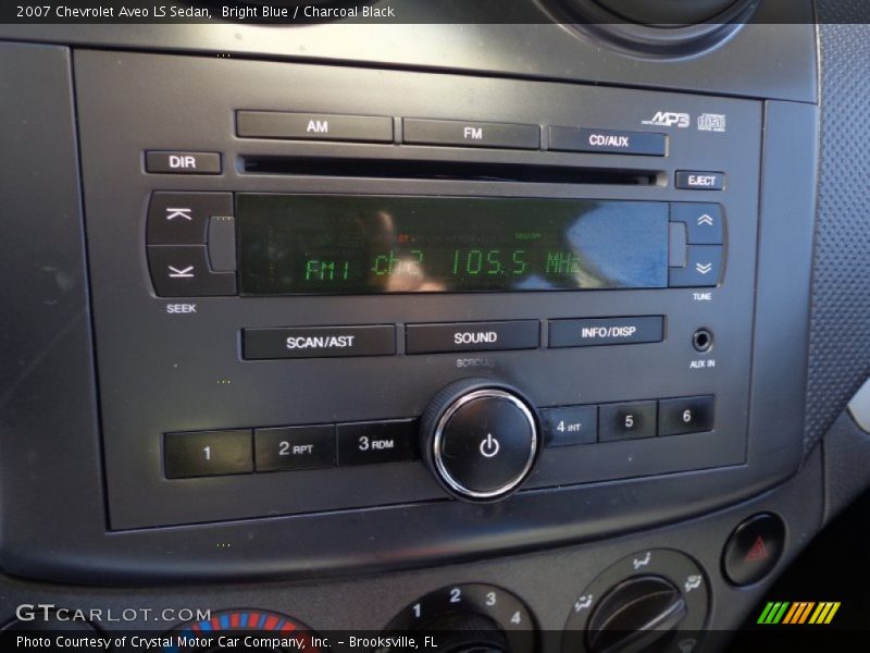 Bright Blue / Charcoal Black 2007 Chevrolet Aveo LS Sedan