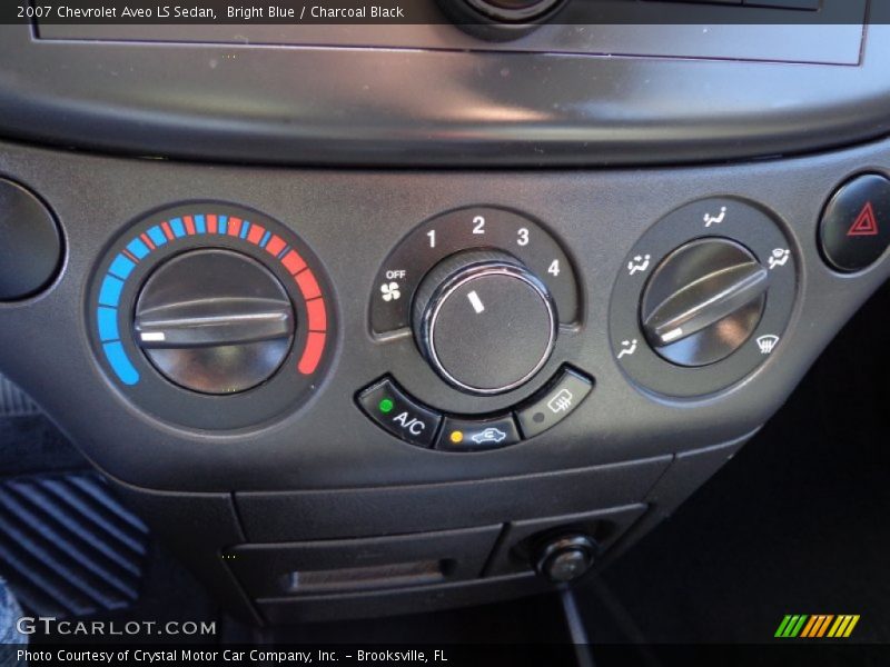 Bright Blue / Charcoal Black 2007 Chevrolet Aveo LS Sedan