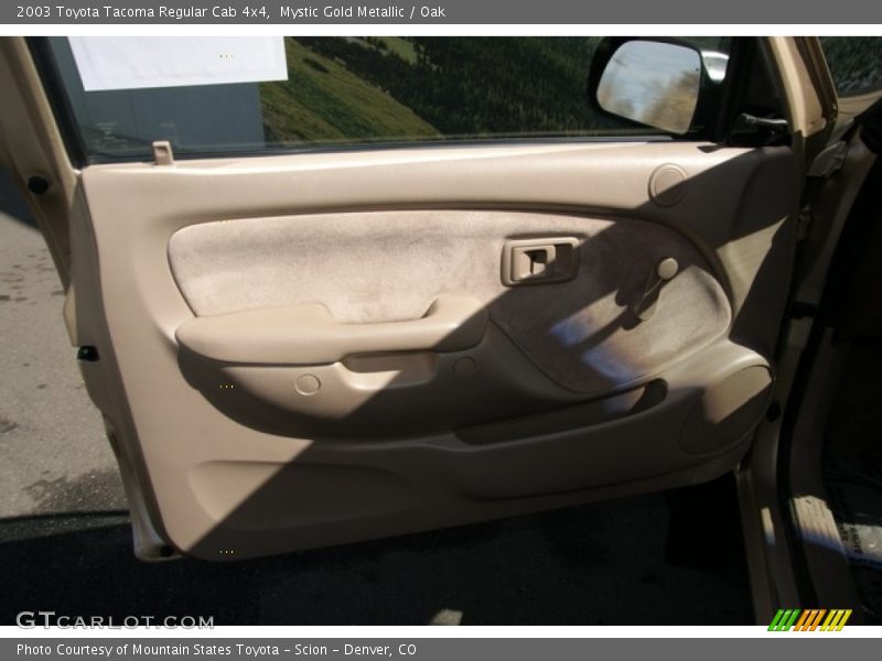 Mystic Gold Metallic / Oak 2003 Toyota Tacoma Regular Cab 4x4