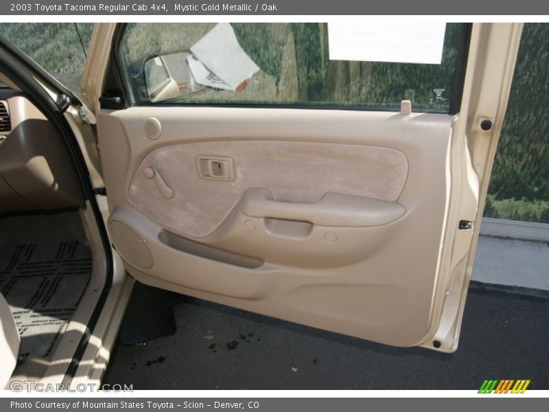 Mystic Gold Metallic / Oak 2003 Toyota Tacoma Regular Cab 4x4