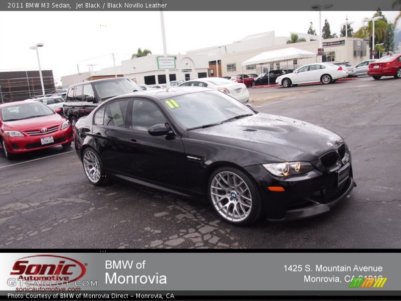 Jet Black / Black Novillo Leather 2011 BMW M3 Sedan