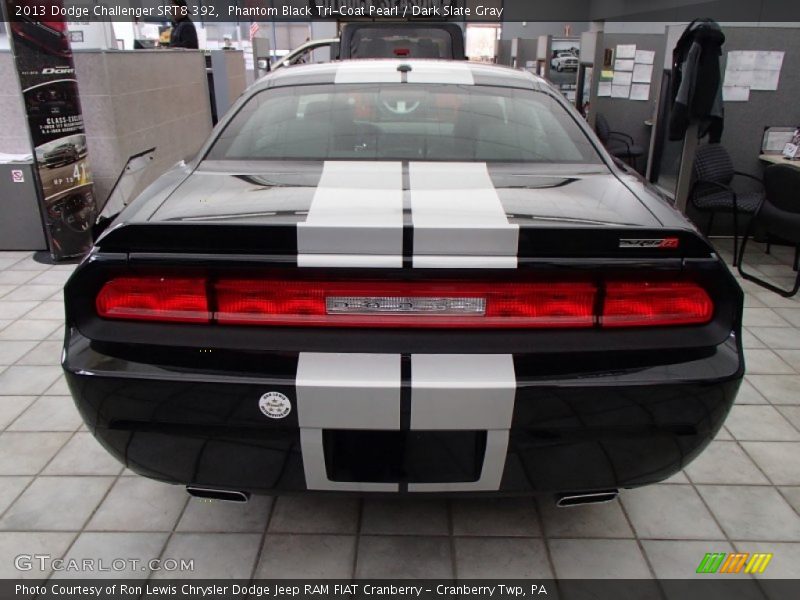 Phantom Black Tri-Coat Pearl / Dark Slate Gray 2013 Dodge Challenger SRT8 392