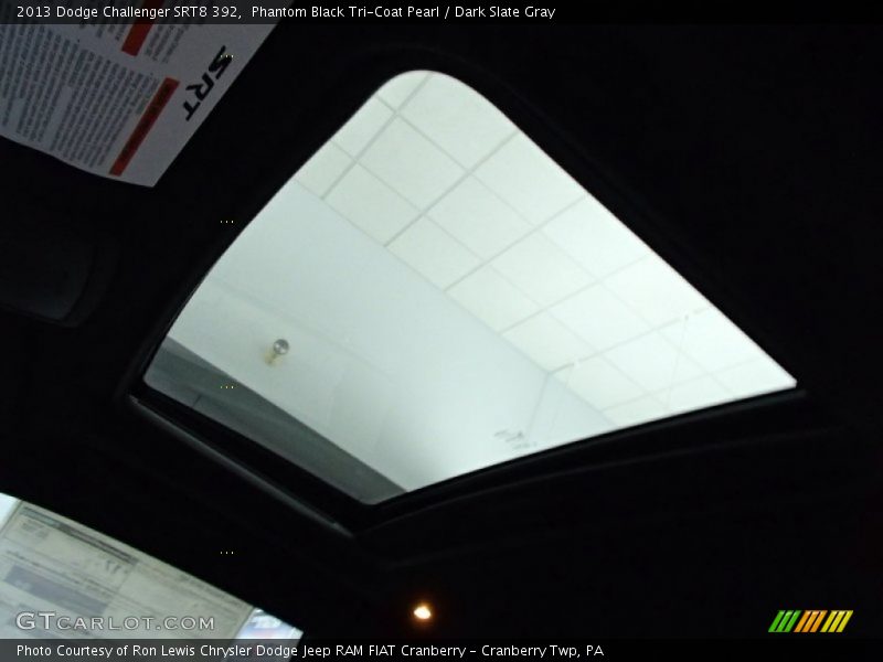 Phantom Black Tri-Coat Pearl / Dark Slate Gray 2013 Dodge Challenger SRT8 392
