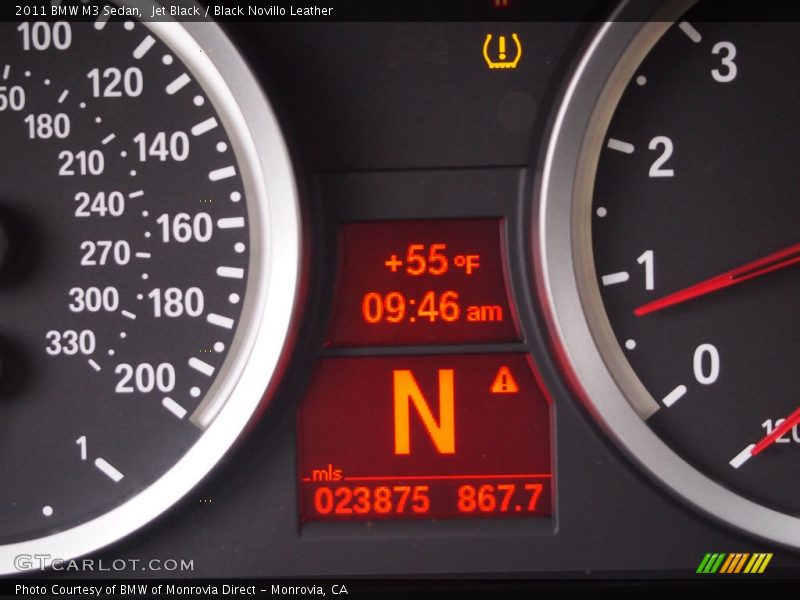 Jet Black / Black Novillo Leather 2011 BMW M3 Sedan