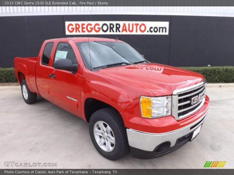 Fire Red / Ebony 2013 GMC Sierra 1500 SLE Extended Cab