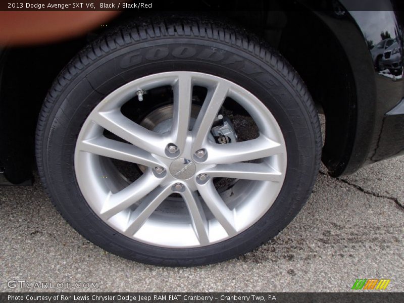 Black / Black/Red 2013 Dodge Avenger SXT V6