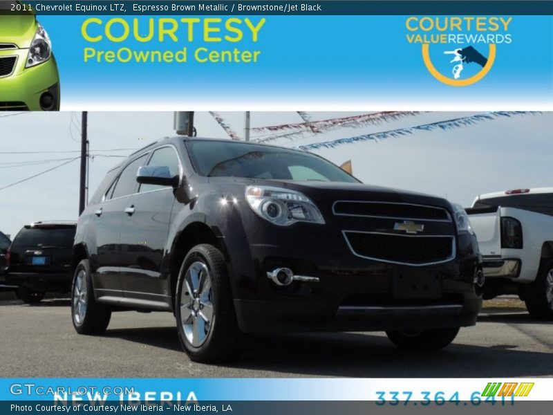 Espresso Brown Metallic / Brownstone/Jet Black 2011 Chevrolet Equinox LTZ
