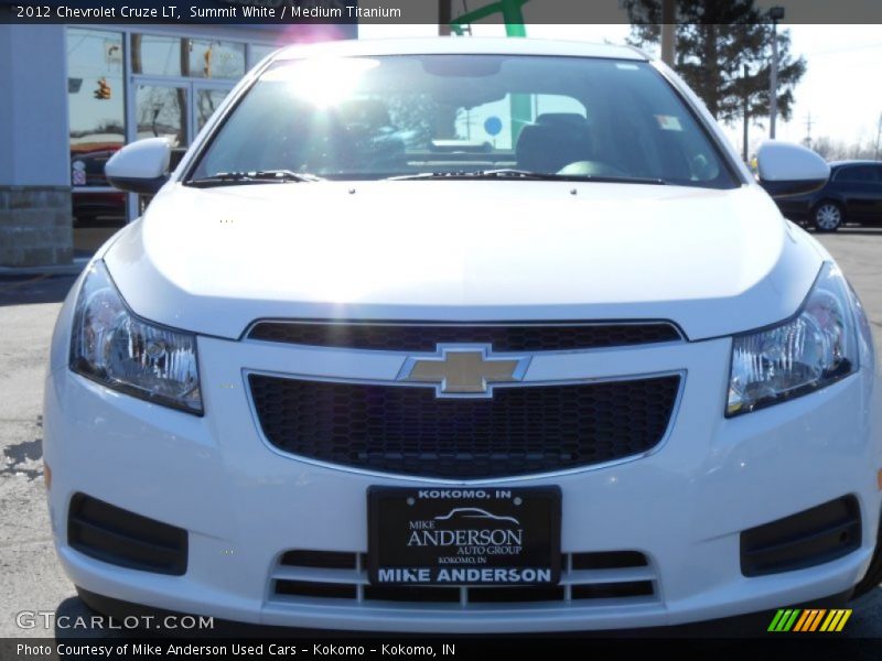 Summit White / Medium Titanium 2012 Chevrolet Cruze LT