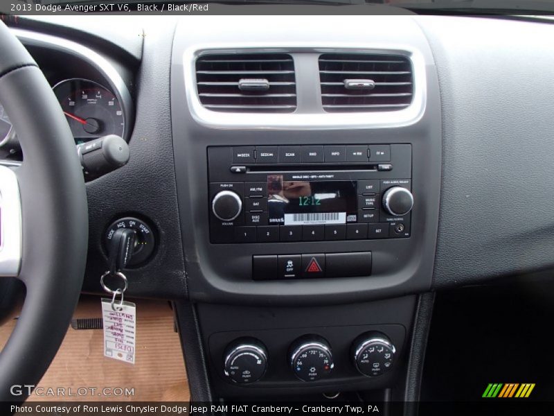 Black / Black/Red 2013 Dodge Avenger SXT V6