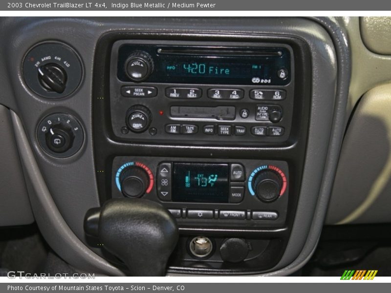 Controls of 2003 TrailBlazer LT 4x4