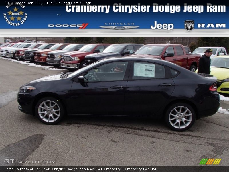 True Blue Pearl Coat / Black 2013 Dodge Dart SXT