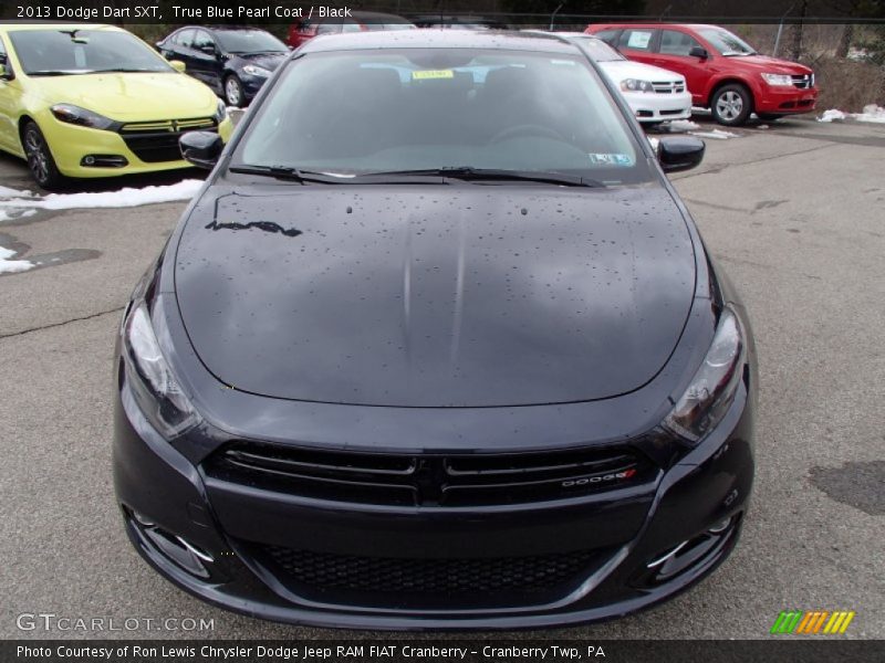 True Blue Pearl Coat / Black 2013 Dodge Dart SXT