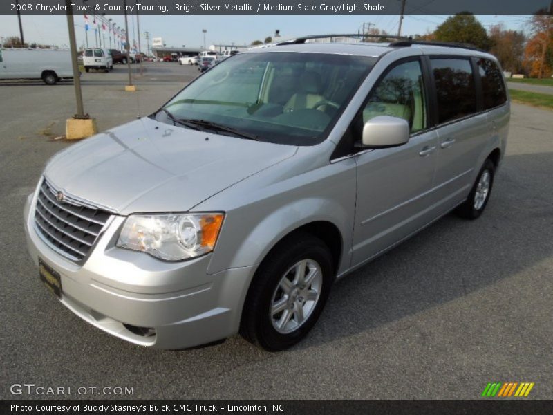 Bright Silver Metallic / Medium Slate Gray/Light Shale 2008 Chrysler Town & Country Touring