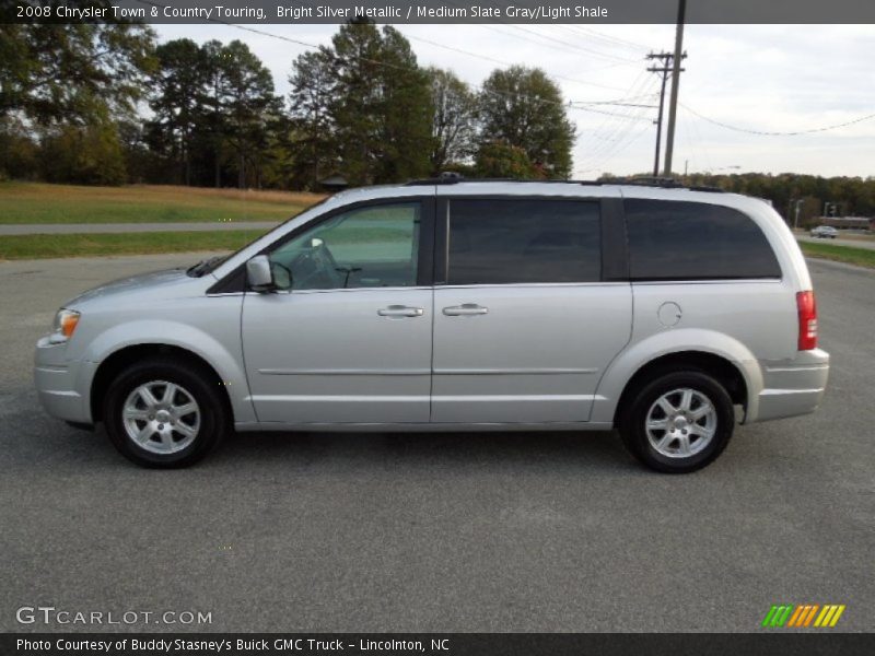 Bright Silver Metallic / Medium Slate Gray/Light Shale 2008 Chrysler Town & Country Touring