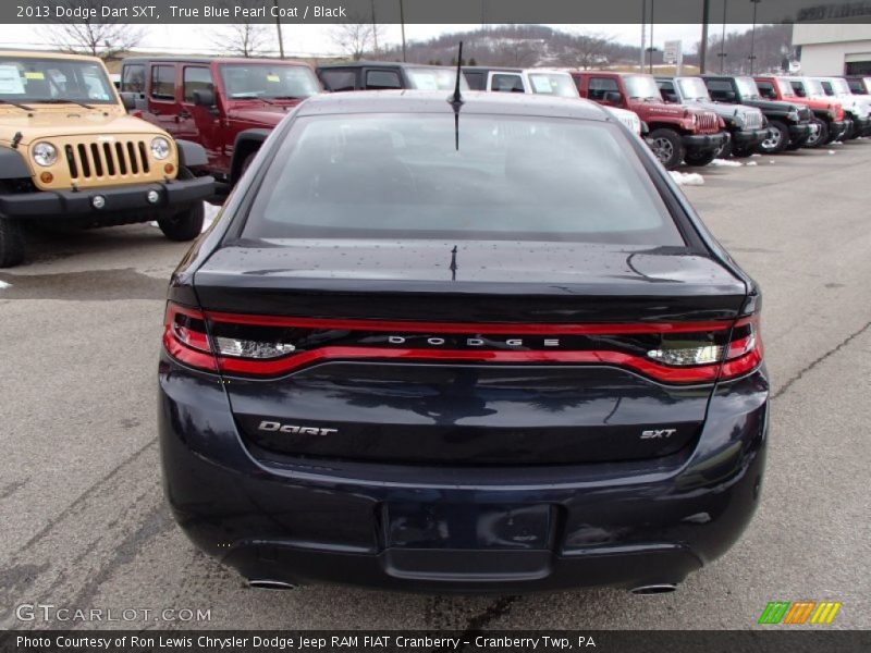True Blue Pearl Coat / Black 2013 Dodge Dart SXT