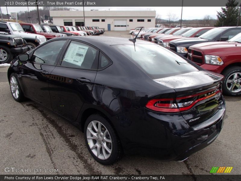 True Blue Pearl Coat / Black 2013 Dodge Dart SXT